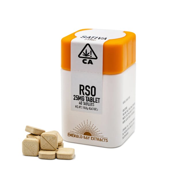 Photograph of product: Blue Dream RSO Tablets  (25mg x 40) - 1000mg - 