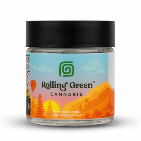 Photograph of product: Rolling Green Flower Jungle Fruit 30.75% Hybrid 3.5g