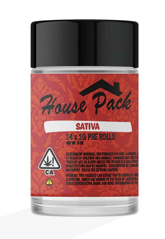 Photograph of Product: HOUSE PACK - SATIVA 14PK