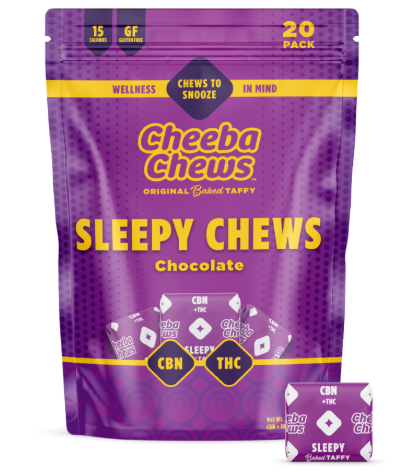 Photograph of product: Cheeba Chews | Sleepy Chocolate 2:1 TH-oui:CBN | 100mg