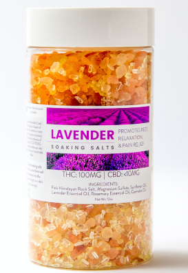 Photograph of product: Verdes Soaking Salts - Lavender 100mg TH-oui