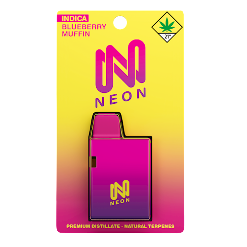 Photograph of product: Neon - Blueberry Muffin (I) - Vape - Dist Dispo - 1g