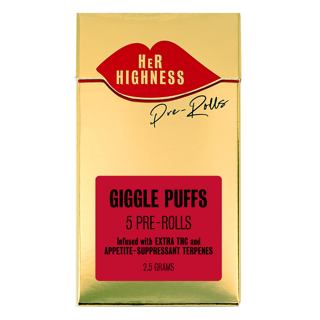 Photograph of product: Giggle Puffs | Rainbow Sherbet | Infused | 5pk