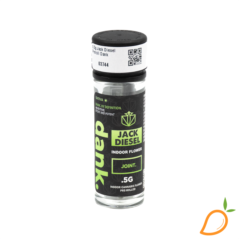 Photograph of product: 0.5g Jack Diesel Preroll Dank