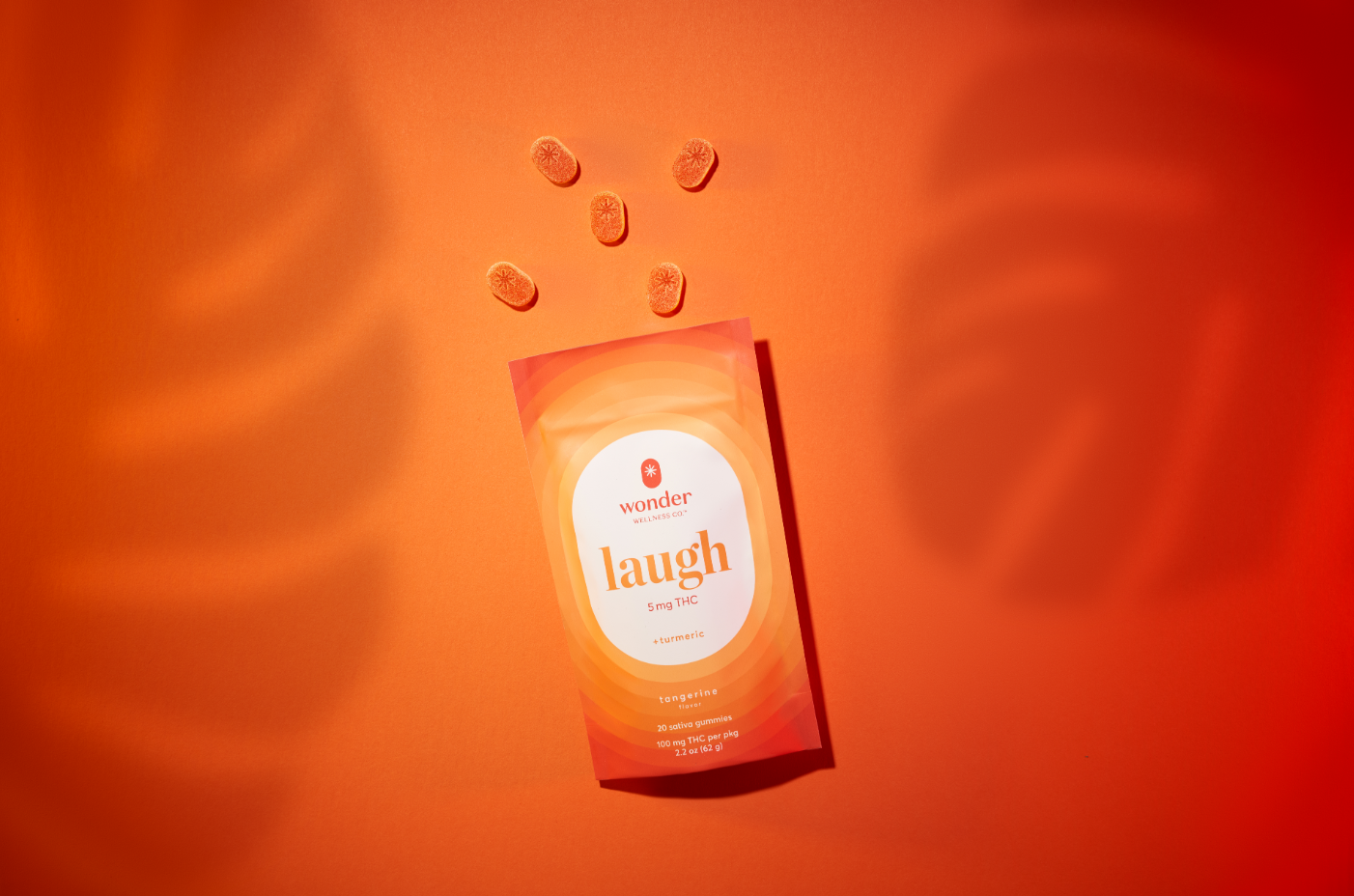 Photograph of product: (REC) Wonder 200mg Gummies TH-oui & Turmeric - Laugh
