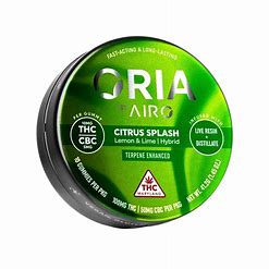 Photograph of product: ORIA | Citrus Splash 2: Gummies 10mg TH-oui:5mg CBC - 10pk | 100mg