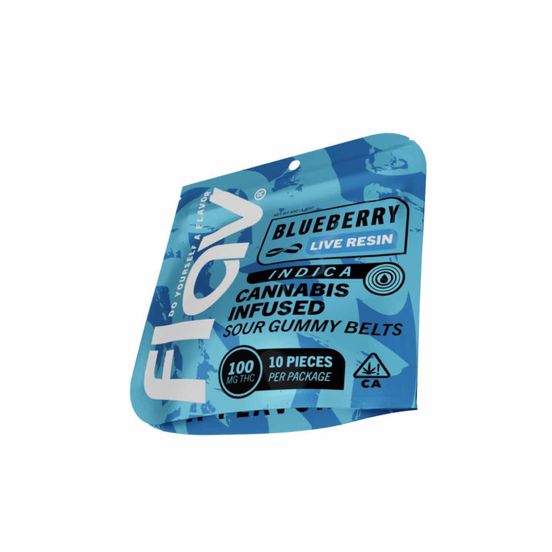 Photograph of product: Flav - Live Resin Blueberry Belt - 100mg - 
