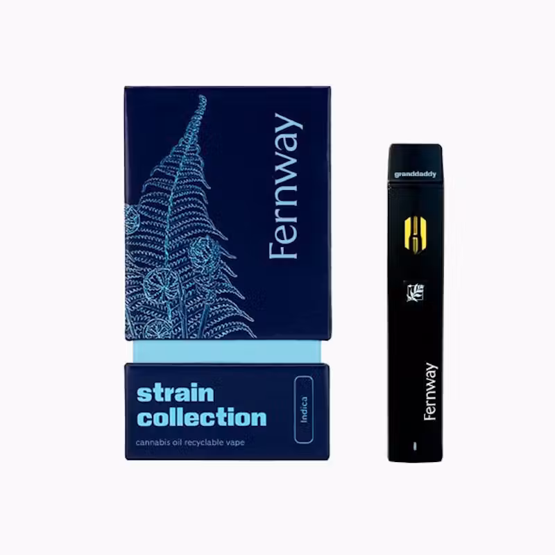 Photograph of product: Fernway Granddaddy Purple Traveler Vape All-In-One