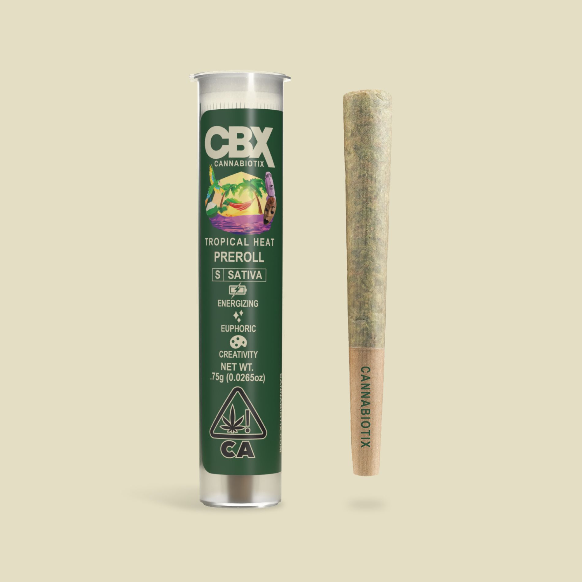 Photograph of product: CBX | Pre-Roll S | Super Mango Haze
