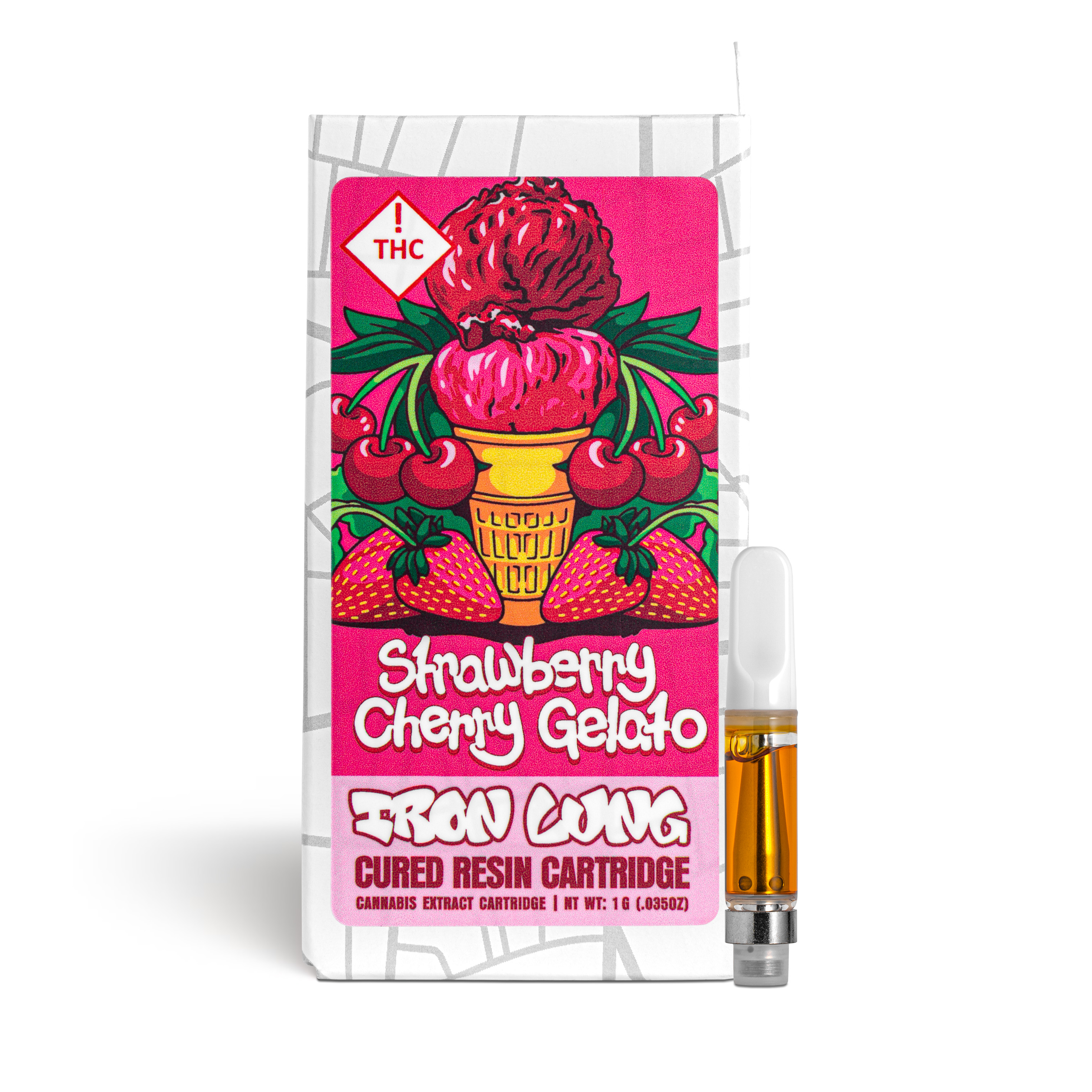 Photograph of product: Strawberry Cherry Gelato #8 Cured Resin Cart