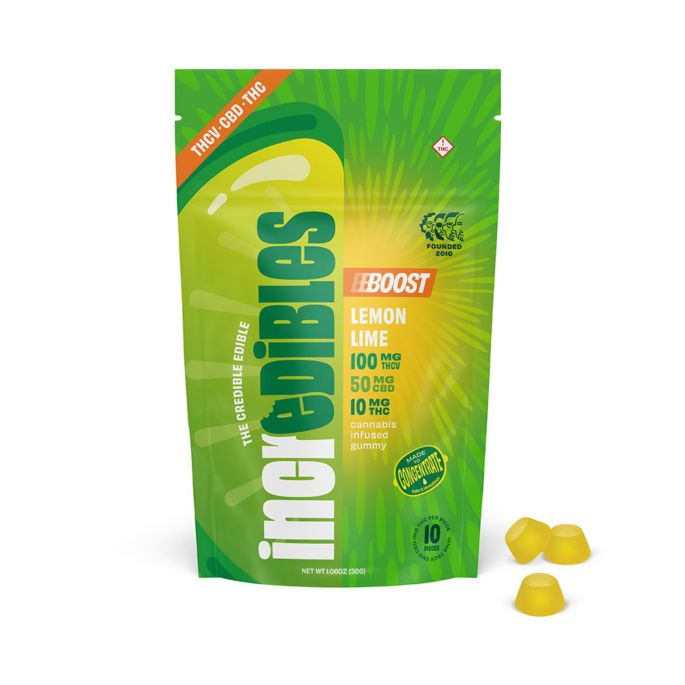 Photograph of product: LEMON LIME BOOST (10:5:1 TH-ouiV:CBD:TH-oui) GUMMIES 10PK