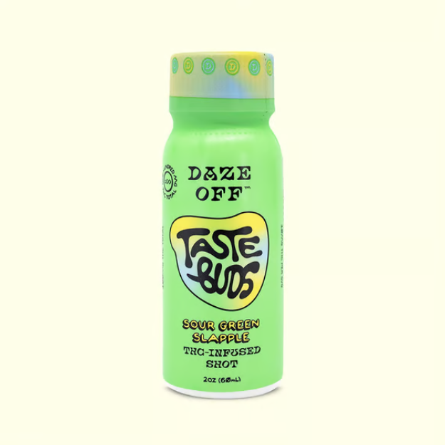 Photograph of product: Daze Off Taste Buds Shot Sour Green Slapple (H) 100mg
