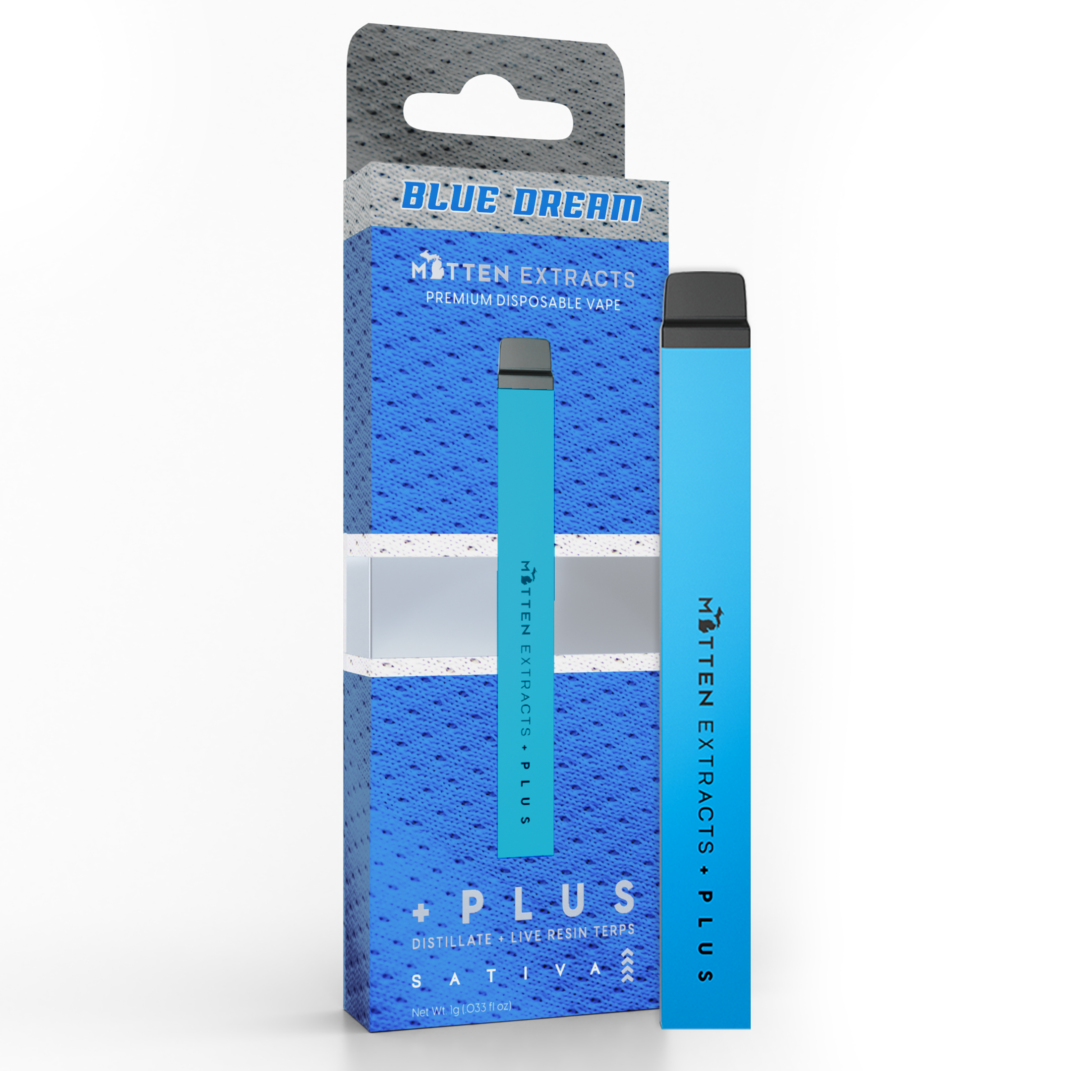 Photograph of product: Blue Dream Disposable Vape | Mitten Extracts