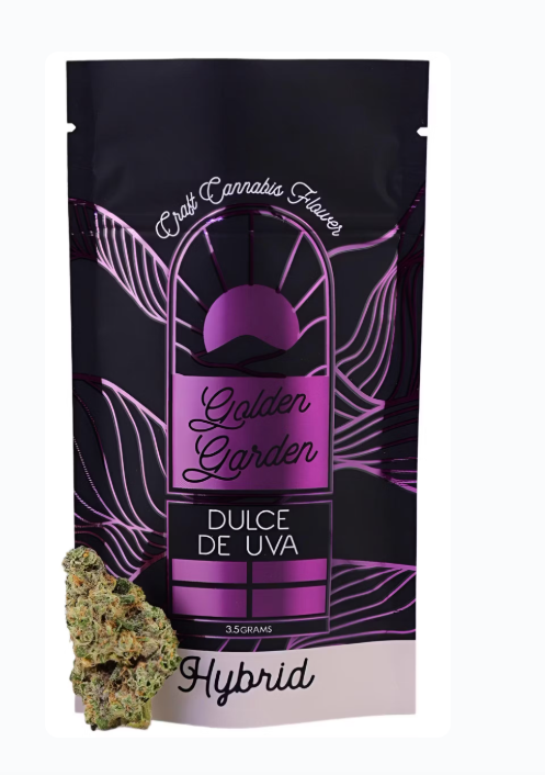 Photograph of Product: Golden Garden | Dulce De Uva | Indoor Flower - 3.5g