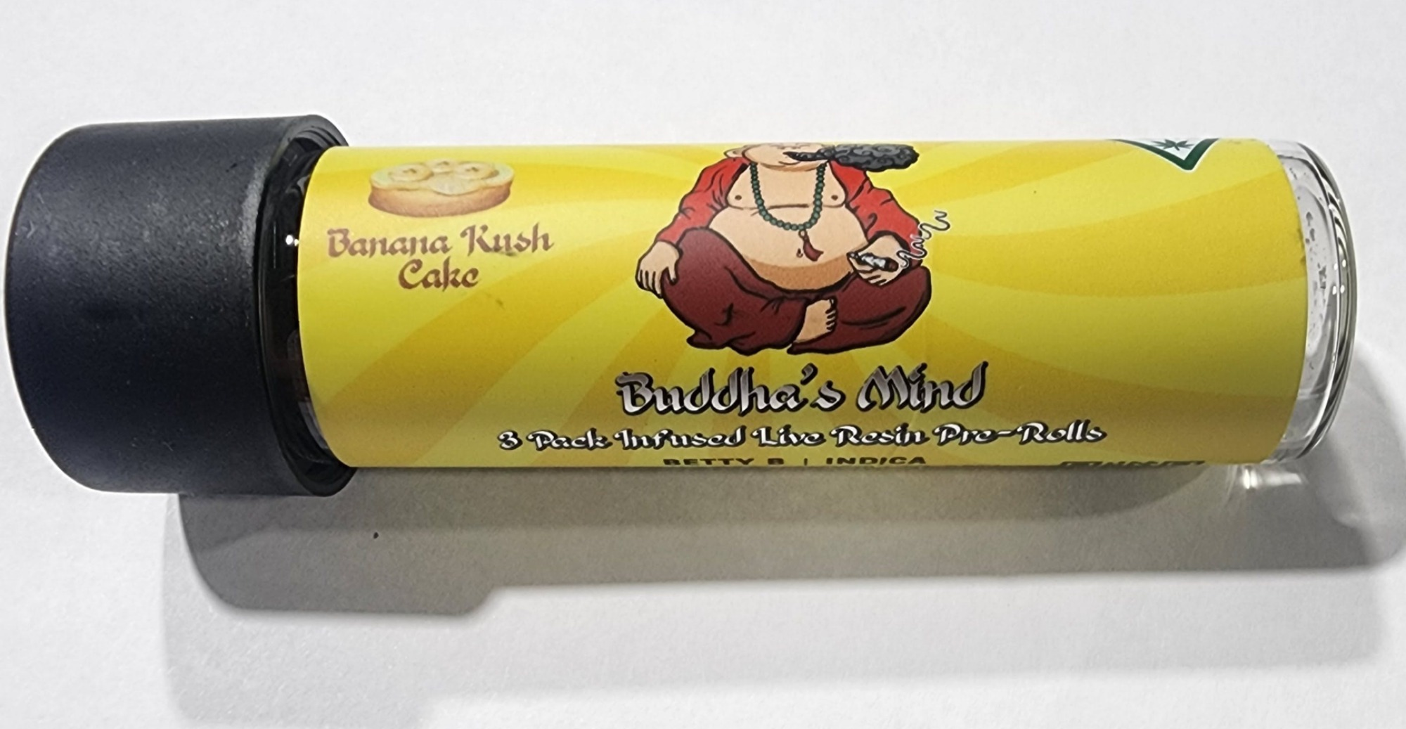 Photograph of product: Buddha's 3pk Banana Kush Cake Infused