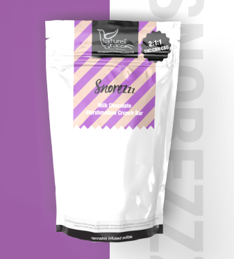 Photograph of product: Milk Chocolate Snorezzz Marshmallow Crunch Bar 2:1:1 TH-oui/CBN/CBG | 100mg