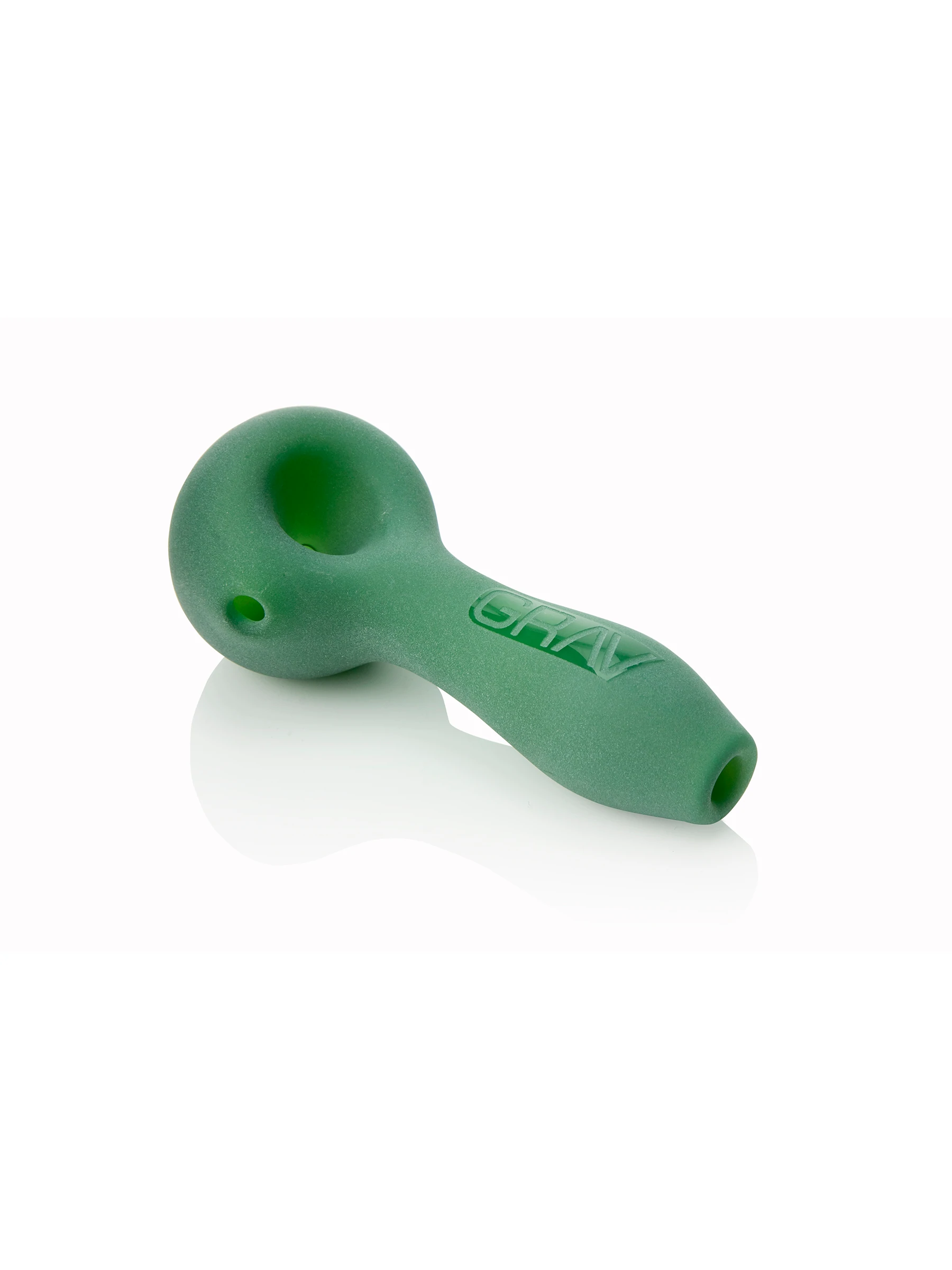 Photograph of product: GRAV Sandblasted Spoon 4" Hand Pipe - Green