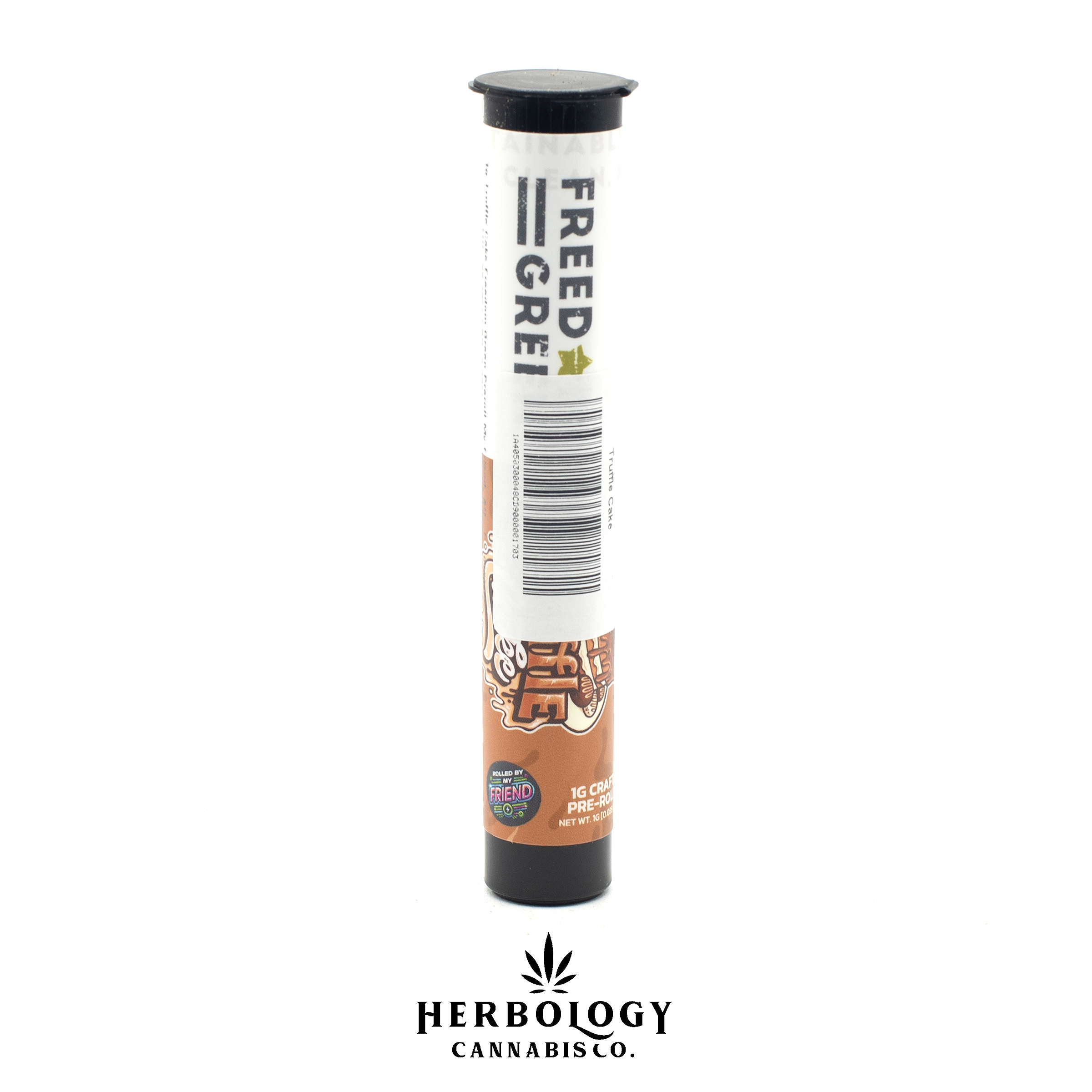 Photograph of product: Freedom Green | Pre-Roll | Truffle Cake | 1g