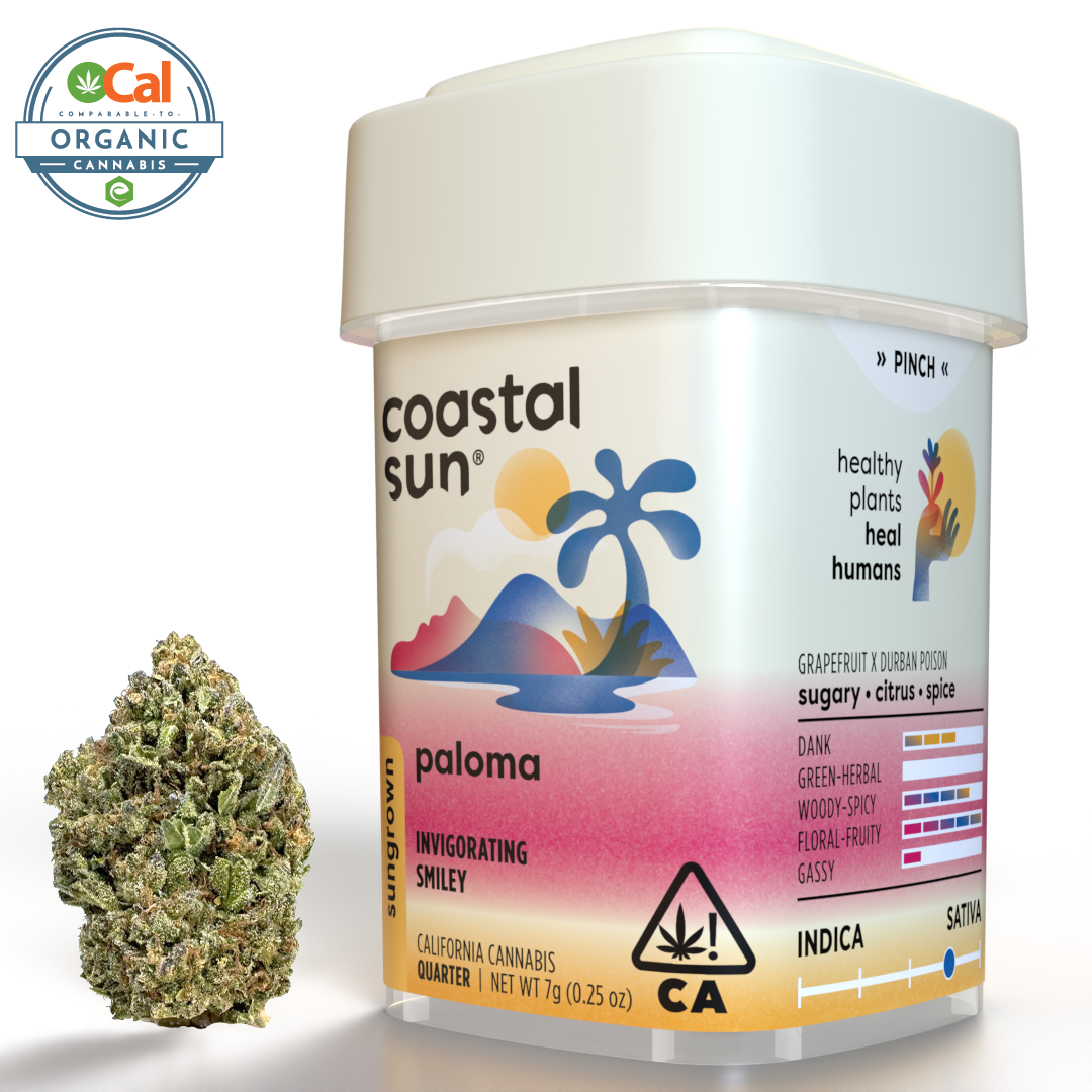 Photograph of product: Coastal Sun Sungrown 7g Quarter - Paloma (Si)