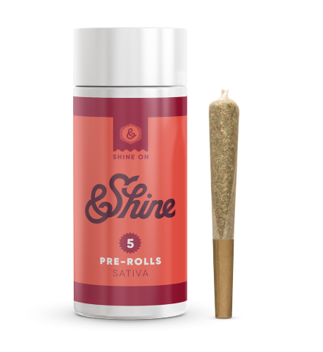 Photograph of product: &Shine Pre-Roll 5pk- Durban Z