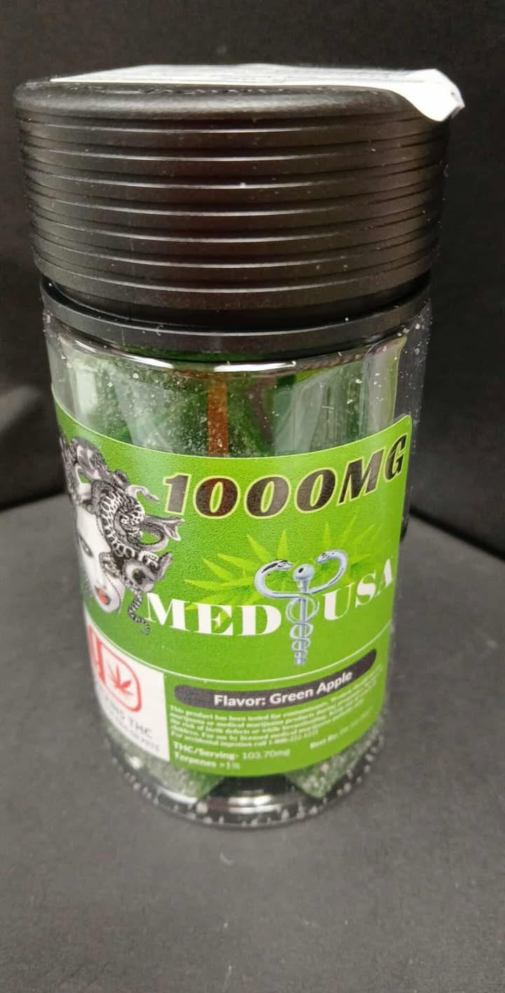 Photograph of Product: Green Apple Gummy $25 Cactus Flower