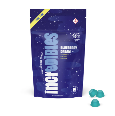 Photograph of product: 5:1 Blueberry Dream Bar + CBN | Chocolate | 10 pack | 100mg TH-oui