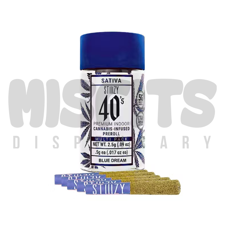 Photograph of product: STIIIZY | Blue Dream | Infused Preroll 5pk | 2.5g