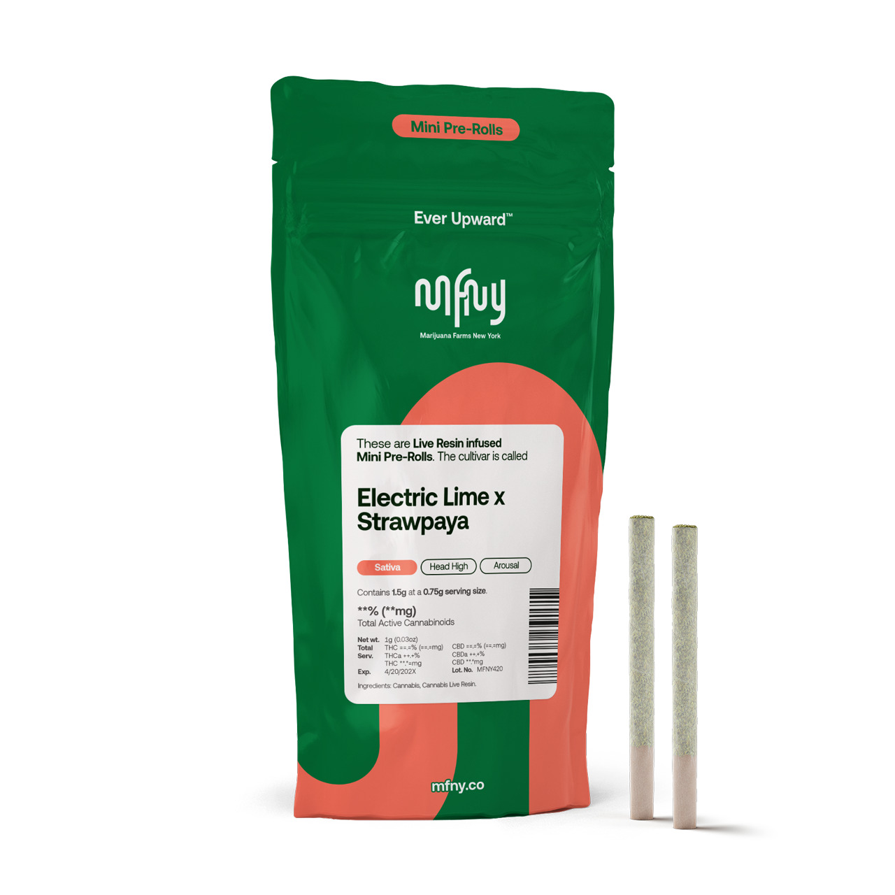 Photograph of product: Electric Lime x Candy Apple Driver | Live Resin Infused Pre-roll | 0.75g (S)