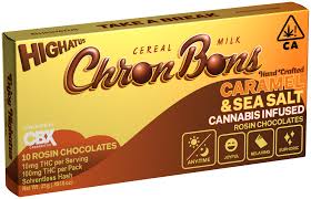 Photograph of product: Caramel & Sea Salt (10pk/100mg) Live Rosin Chronbons [H]