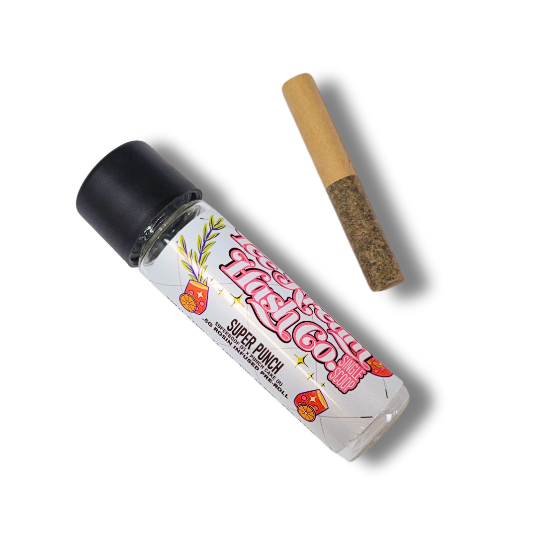 Photograph of product: Ice Kream au chocolat Super Punch Rosin Infused Pre-Roll | 0.5g