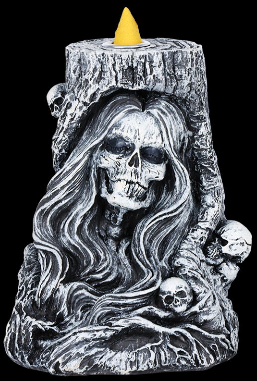 Photograph of product: Haunted Tree Of The Dead Backflow Cone Polyresin Incense Burner | 6" (W)