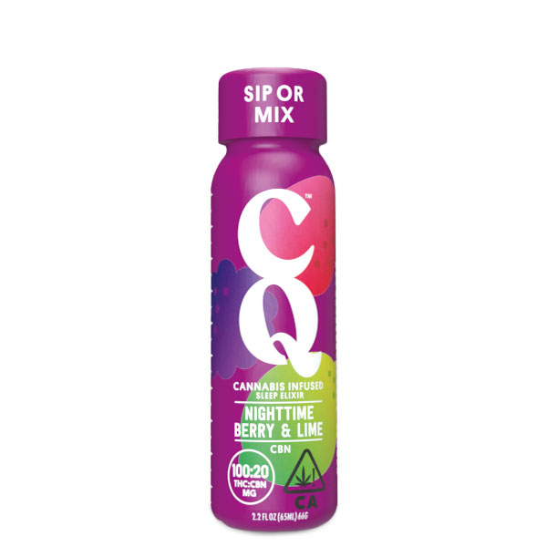Photograph of product: NIGHTTIME BERRY LIME SHOT WITH CBN - OUID! QUENCHER