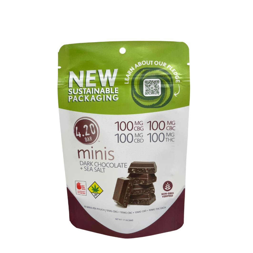 Photograph of product: 1:1:1:1 Dark Chocolate Sea Salt Minis | 10-pack