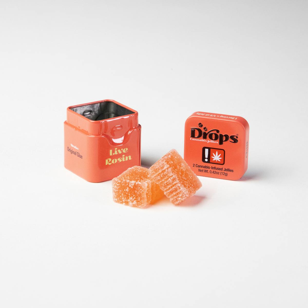 Photograph of product: Gummy - Drops 2pc - Watermelon