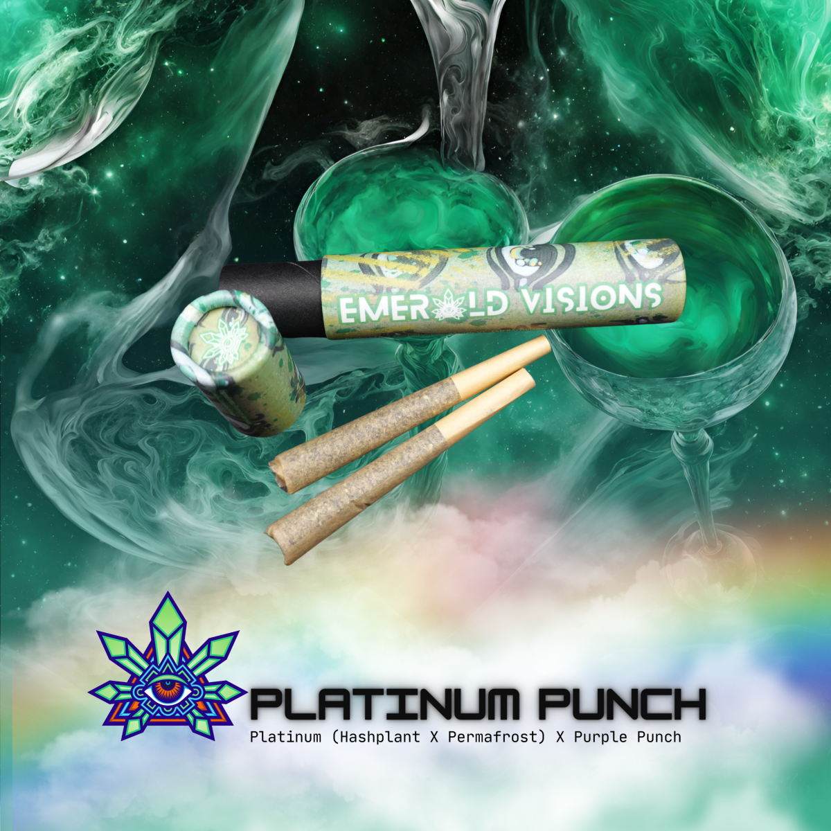 Photograph of product: Platinum Punch | 2x 0.5g Pre-Rolls (1g)