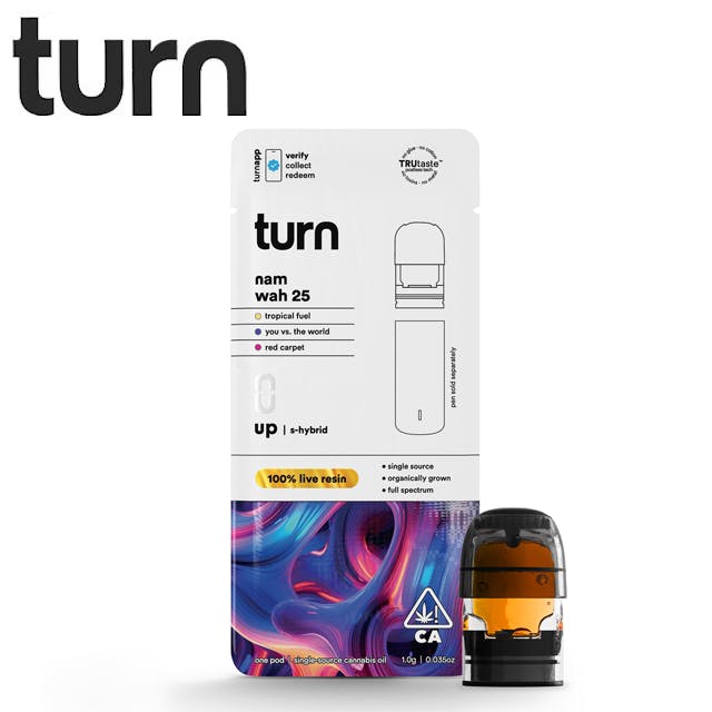 Photograph of product: Turn - Nam Wah 25 - Live Resin Pod - 1g - LR Pod