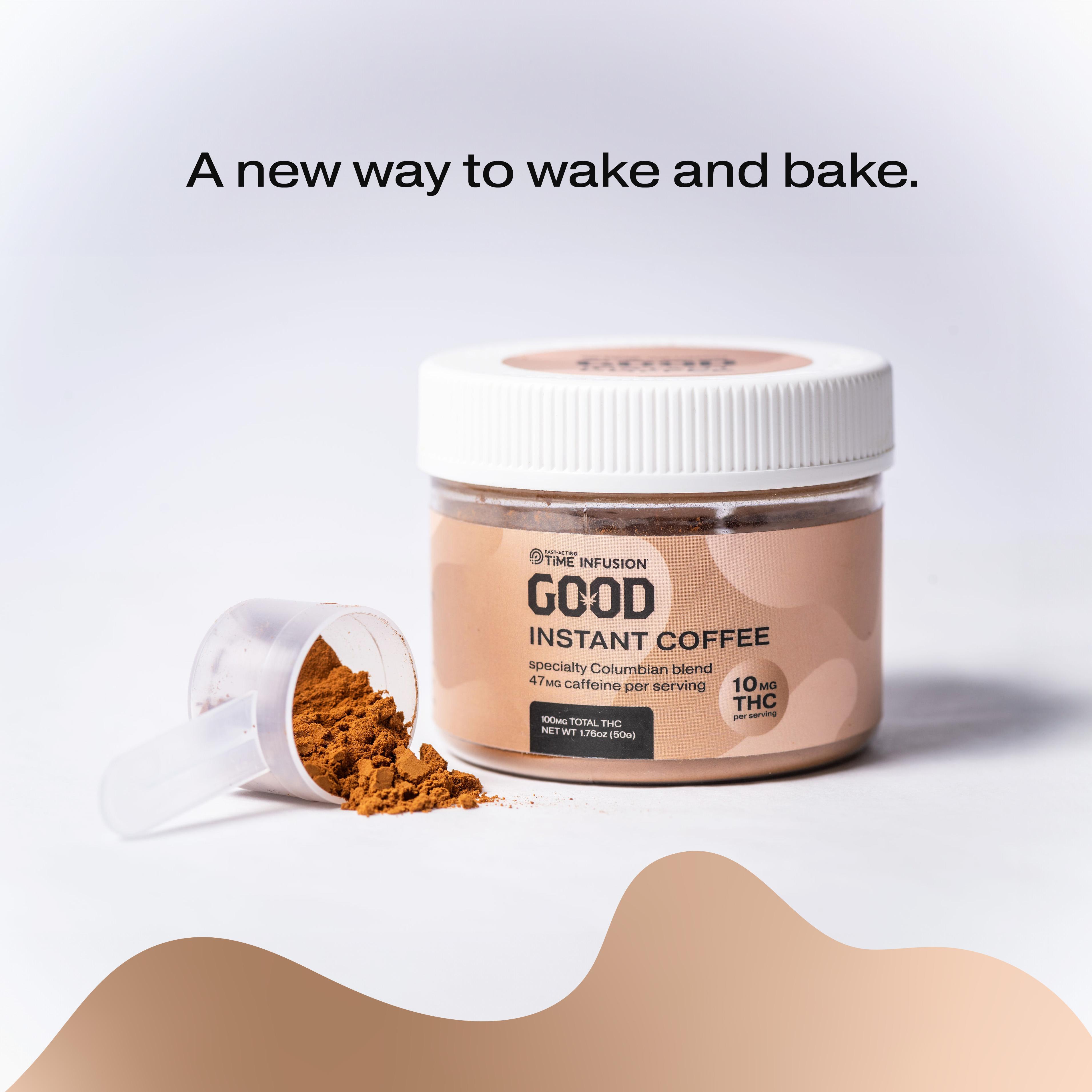 Photograph of product: GOOD Instant Columbian Coffee 100mg