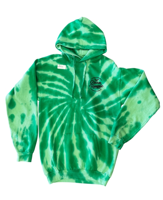 Photograph of product: NC Hoodie - Green Temple -Small  (Tie Dye)
