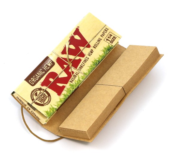 Photograph of product: RAW Hemp Connoisseur | 1 1/4 Rolling Papers w/ Tips | 50 pack