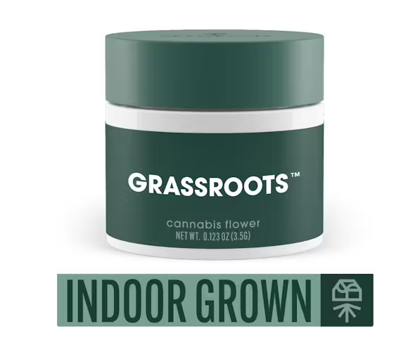 Photograph of product: Grassroots Lemon Berry Candy OG Flower - 3.5g