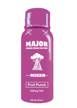 Photograph of product: Major | Infused Fruit Drink | Fruit Punch  | Fast Acting Shot | 60ml-100mg TH-oui