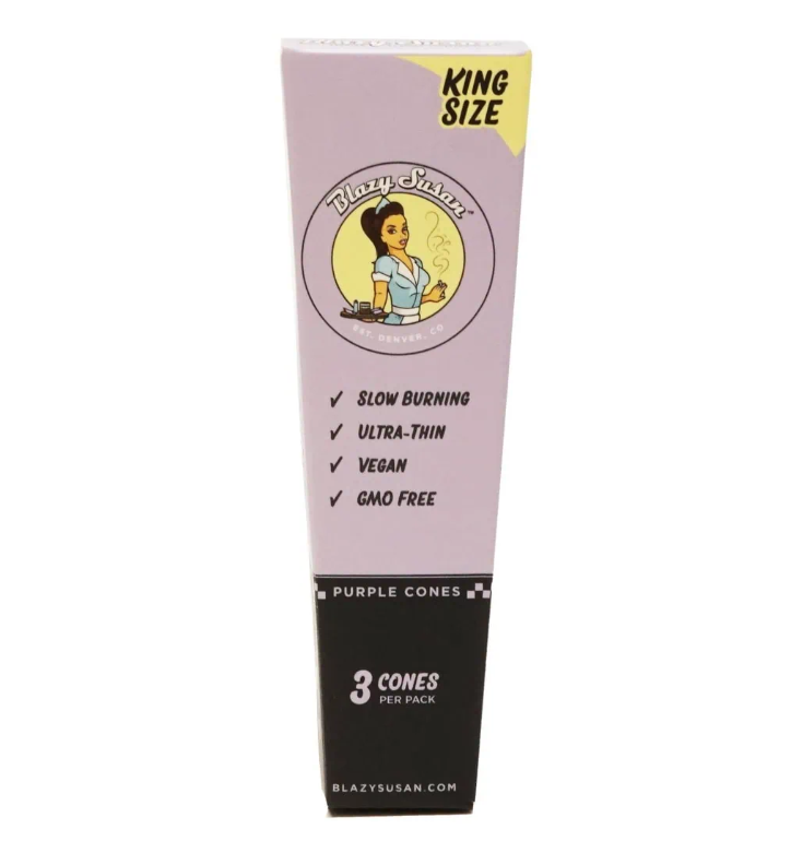 Photograph of product: Blazy Susan | Cones | King Size | Purple | 3pk