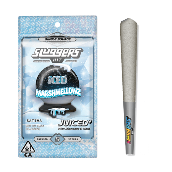 Photograph of product: Sluggers Infused Pre-roll Pack Marshmellowz 3.5g - 