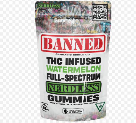 Photograph of product: Banned - Nerdless Watermelon 4pk 200mg