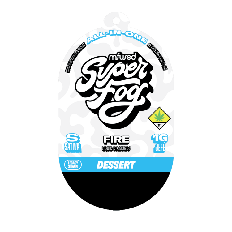 Photograph of product: Blu Vodoo Super Fog Fire Jefe Disposable | 1g