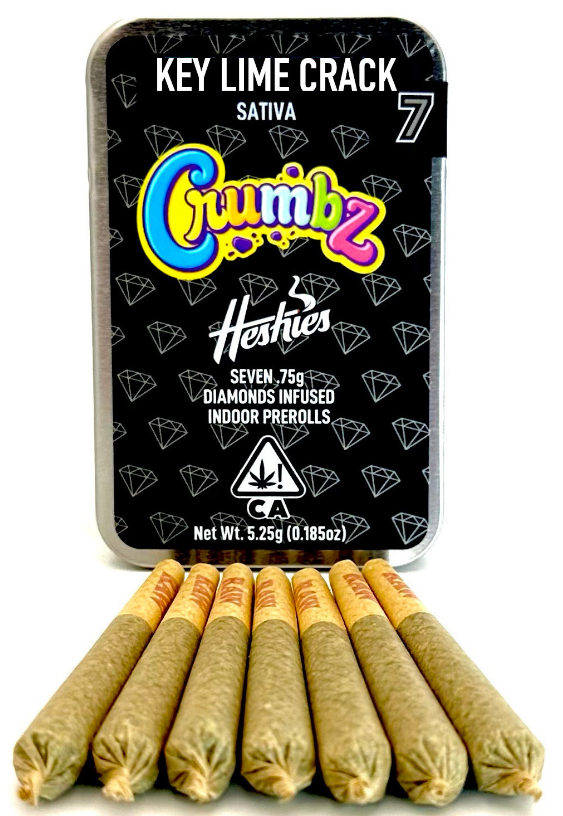 Photograph of product: CRUMBZ - Key Lime Crack - Oui'd - Infused Preroll 7pk