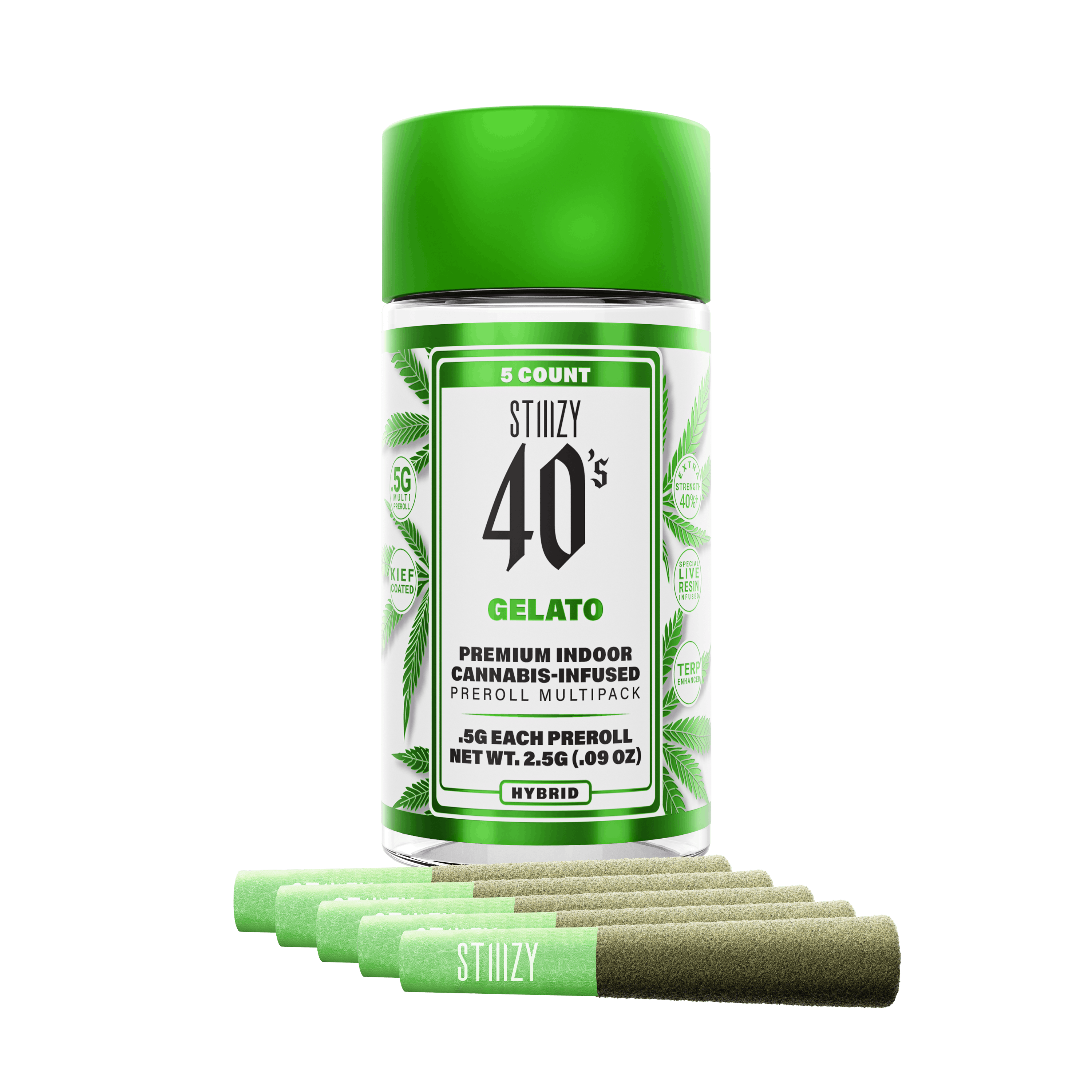 Photograph of product: GELATO 40's Infused Preroll 5 Pack