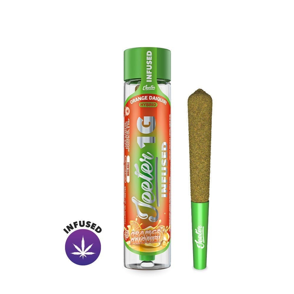 Photograph of product: Jeeter | 1g Infused Pre-Roll | Orange Daiquiri (Hybrid)