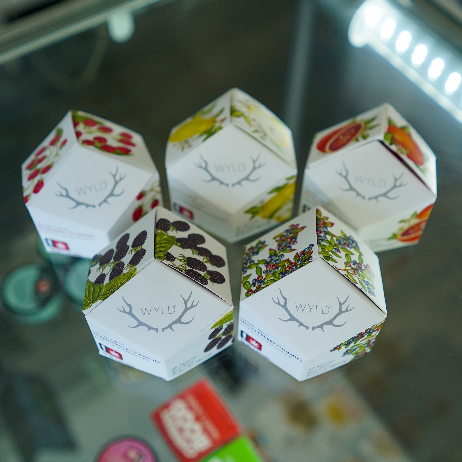 Photograph of product: Hybrid Huckleberry Gummies (WYLD