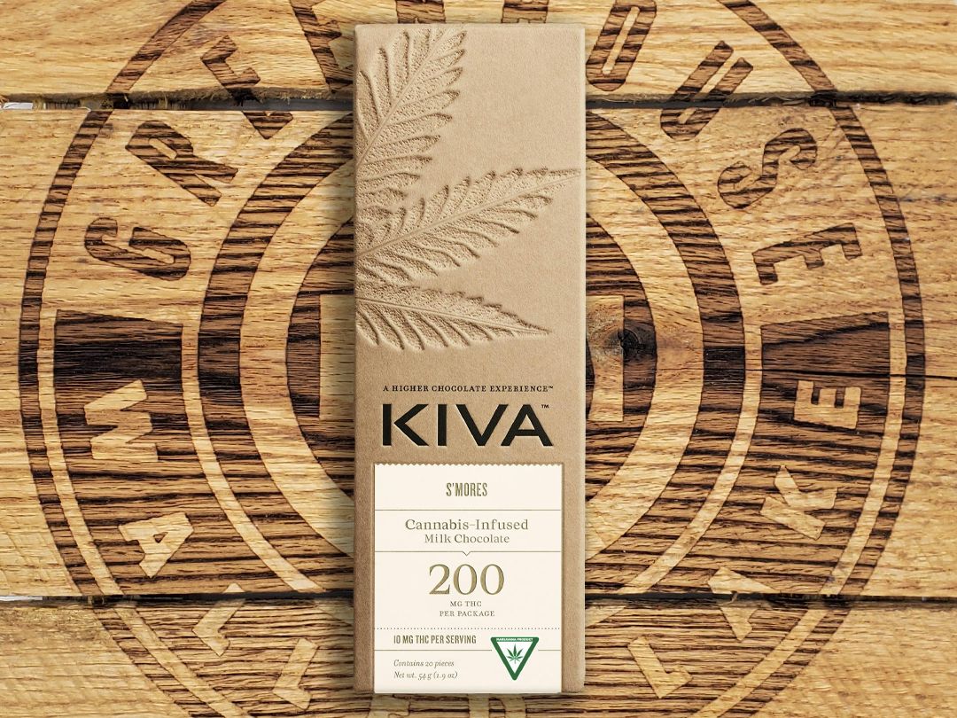 Photograph of product: Kiva | S'mores Milk Chocoloate | 200mg